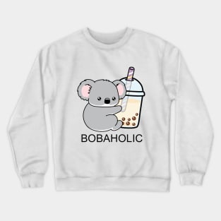 Little Bobaholic Koala Loves Boba! Crewneck Sweatshirt